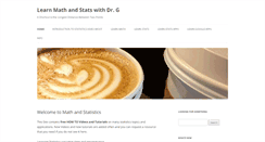 Desktop Screenshot of mathandstatistics.com