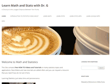 Tablet Screenshot of mathandstatistics.com